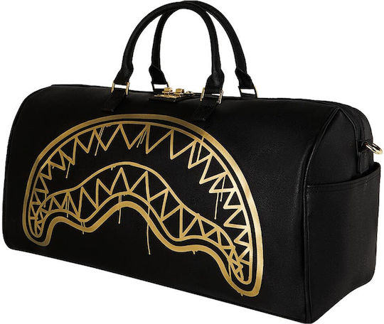 Sprayground Duffle Σακ Βουαγιάζ Μαύρο Υφασμάτινο Μ50xΠ25xΥ27εκ.