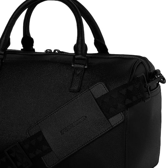 Sprayground Duffle Sack Voyage Black from Artificial Leather L32xW15xH24cm