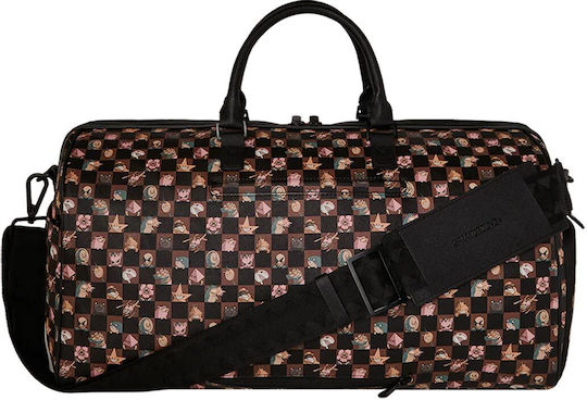 Sprayground Duffle Sack Voyage Brown from Artificial Leather L50xW25xH27cm