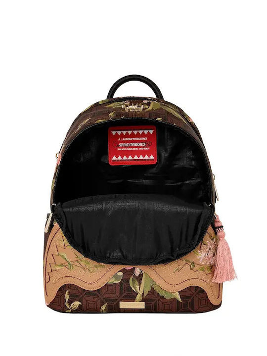 Sprayground School Backpack Brown with Water Bottle Holder