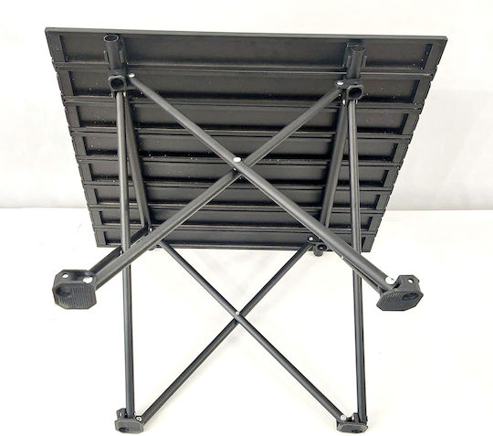 Folding Aluminum Table for Camping Folding 56x40x40cm Black