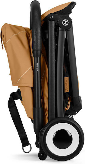 Cybex Orfeo Καρότσι Μωρού Kατάλληλο για Nεογέννητο Cinnamon Yellow / Black Frame 6.3kg