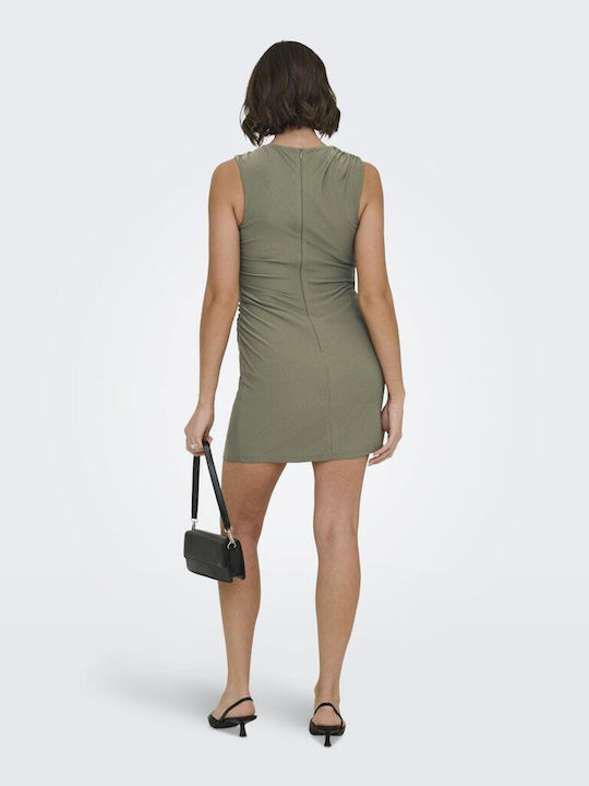 Summer Mini Evening Dress Wrap Green