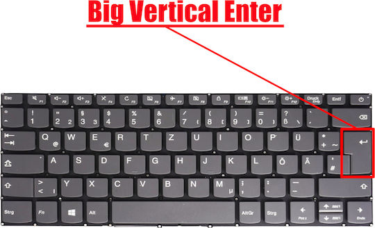 German Laptop Keyboard Lenovo Ideapad 320-14 3-14ada6 3-14are05 3-14itl6 3-14iml05 3-14itl05 520-14ikb Sn20m61460 Power Key De Without Frame Gray Code 40475detype2