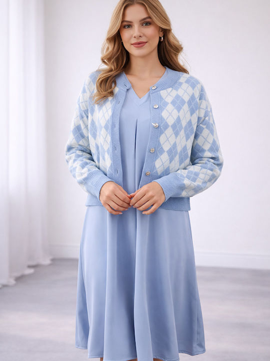Rochie De Vară Pentru Femei Albastru Deschis M113557