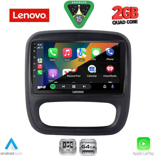 Lenovo Автомобилна Аудио Система За Opel Vivaro Renault Trafic Nissan NV300 2014-2019 Bluetooth USB WiFi GPS Apple CarPlay Android Auto С 9" Touch Screen
