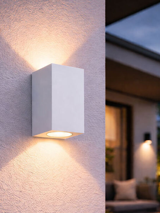 Aca SL8111 Wall-Mounted Outdoor Spot GU10 IP65 Double Beam