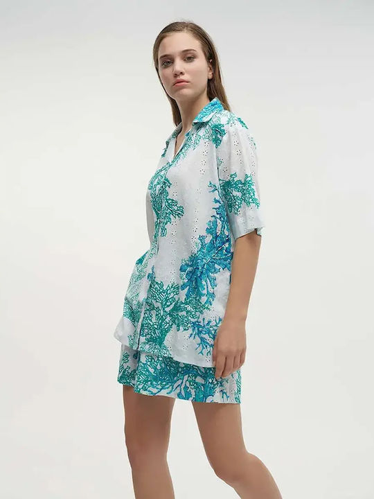 Damen-Shorts Türkis