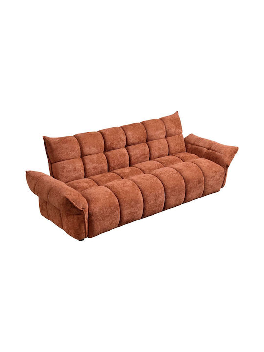 Dreisitzer Sofa Bett Orange 240x90x85cm