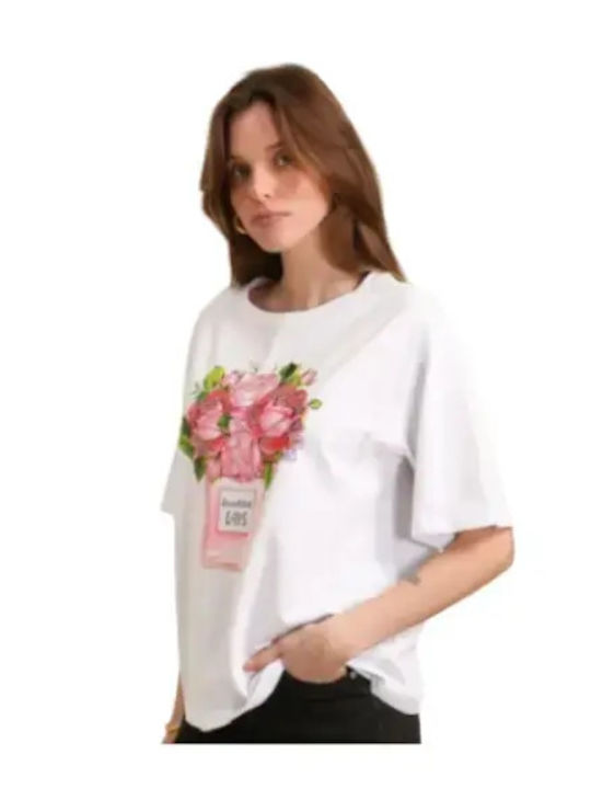 Γυναικείο T-shirt Λευκό