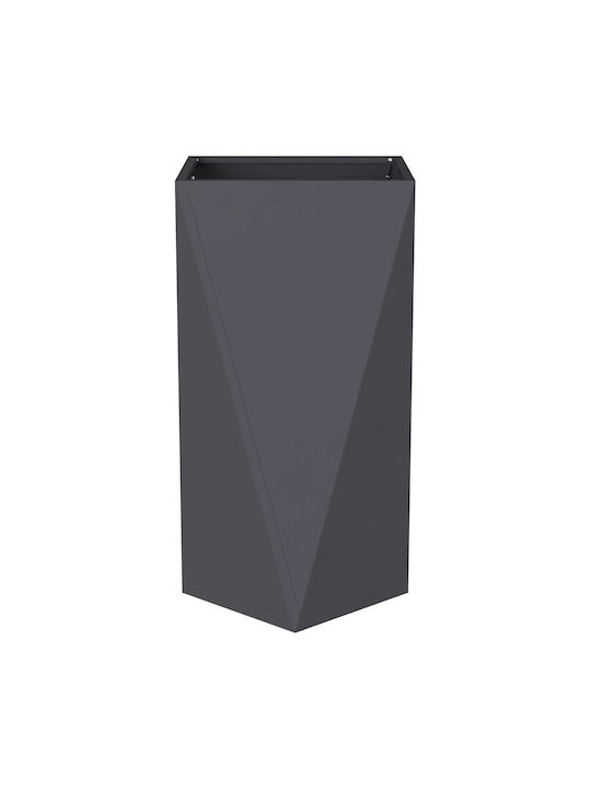 vidaXL Set 2 Töpfe Metall Charcoal