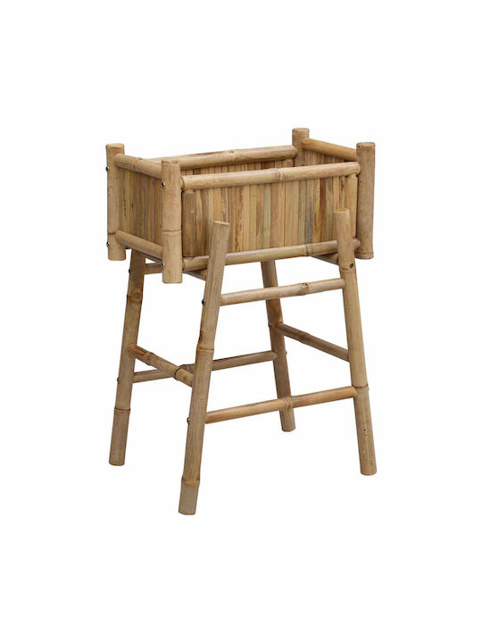 vidaXL Green Bamboo Planter Box 50x38x74cm