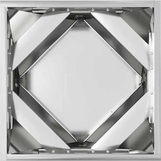vidaXL Pot Metallic Silver 40x40x40cm.