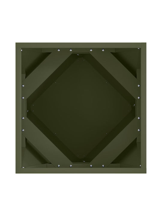 vidaXL Topf Metallisch Green 40x40x40cm.