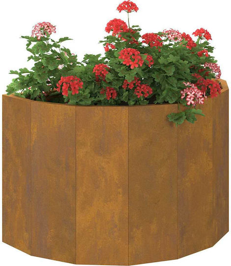vidaXL Γλάστρα Μεταλλική Rusty 60x60x35εκ.