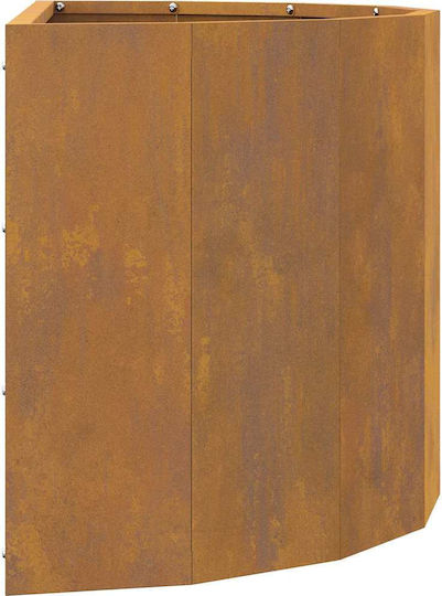 vidaXL Γλάστρα Μεταλλική Rusty 60x60x35εκ.