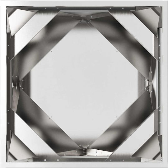 vidaXL Pot Metallic Silver 50x50x50cm.