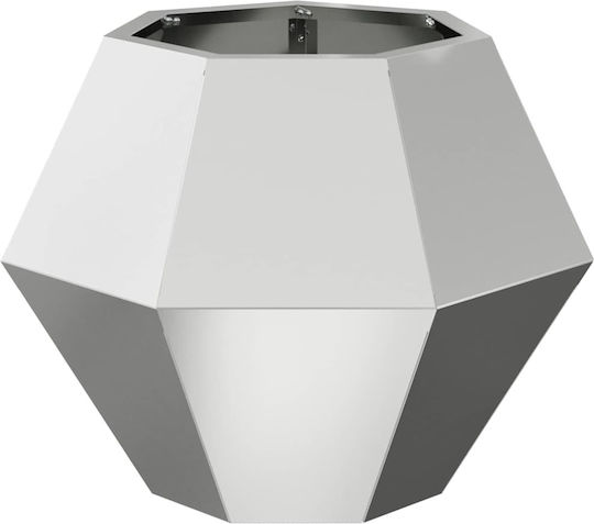 vidaXL Pot Metallic Silver 50x50x40cm.