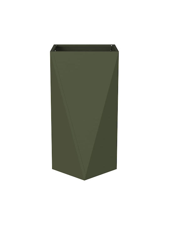 vidaXL Topf Metallisch Green 40x40x75cm.