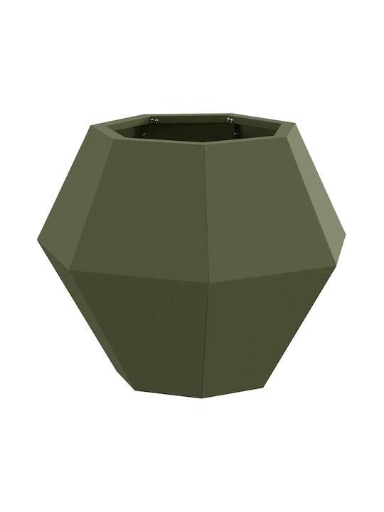 vidaXL Pot Metallic Green 50x50x40cm.