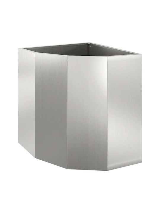 vidaXL Саксия Метал Silver 45x45x50см.
