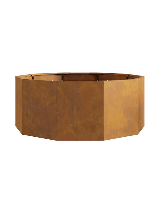 vidaXL Ghiveci Metal Sk Rusty 90x90x35cm.