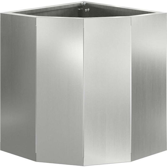 vidaXL Pot Metallic Silver 30x30x35cm.
