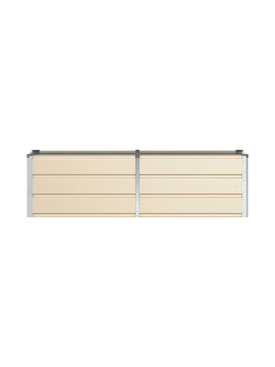 vidaXL Blumenkasten Metallisch Ελεφαντόδοντο 160x40x45cm.