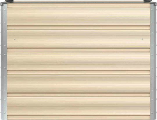 vidaXL Topf Metallisch Ivory 100x40x75cm.