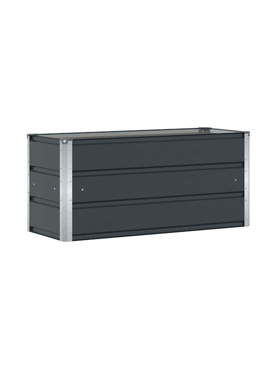 vidaXL Topf Metallisch Charcoal 100x40x45cm.