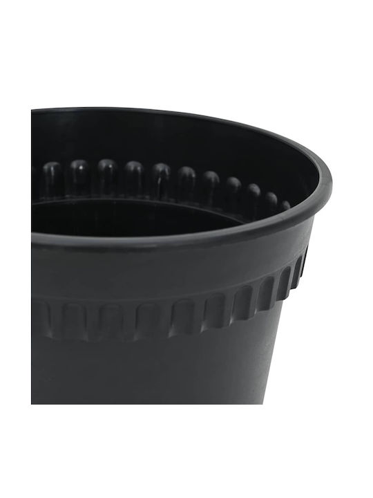 vidaXL Set 6 Ghivece Plastice Negru