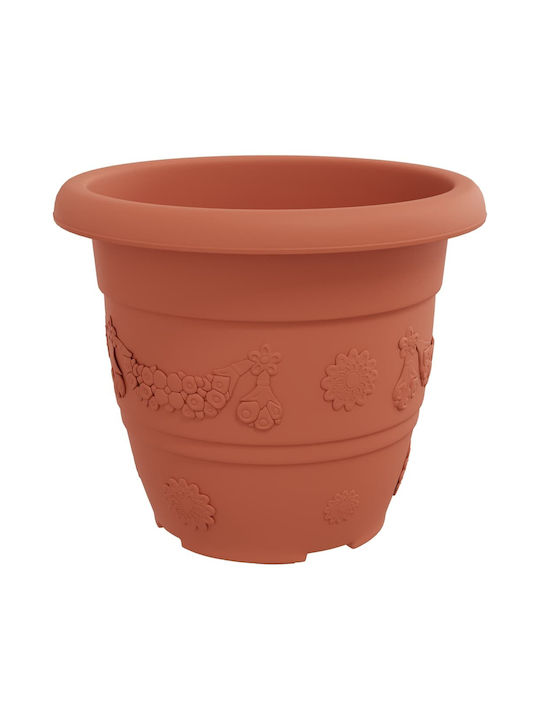 vidaXL Set 6 Ghivece Plastice Light Terracotta