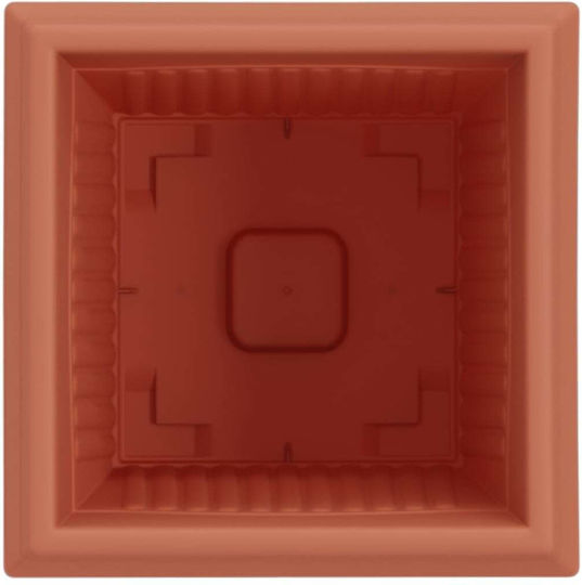 vidaXL Set 24 Kunststoff-Blumentöpfe Terrakotta 16x14cm