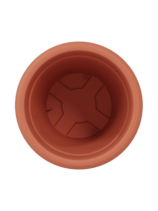 vidaXL Set 24 Ghivece de Flori Din Plastic Cărămiziu 26x21.5cm
