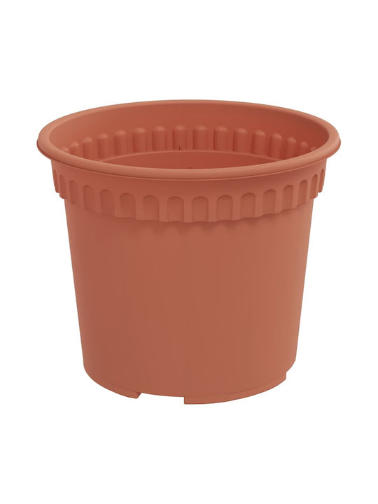 vidaXL Set 24 Ghivece De Flori Din Plastic Cărămiziu 12.5x10cm