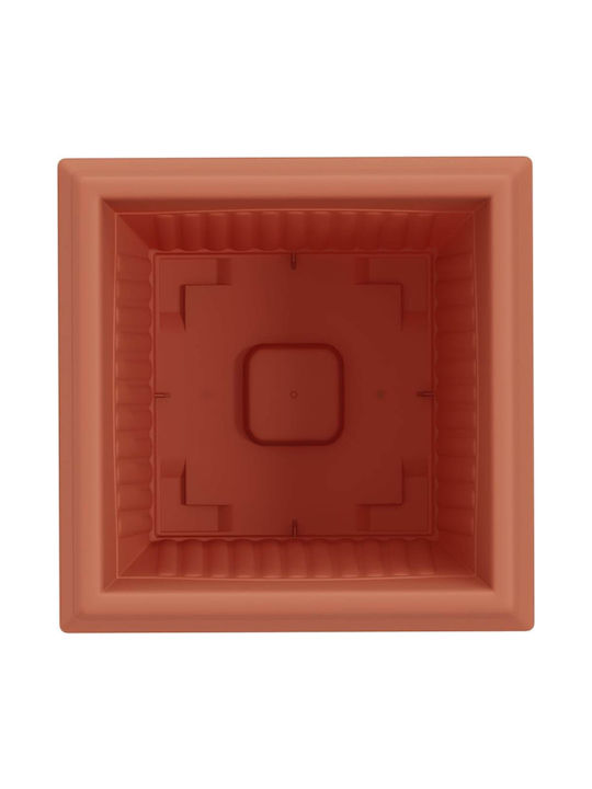 vidaXL Set 6 Pots Plastic Light Terracotta