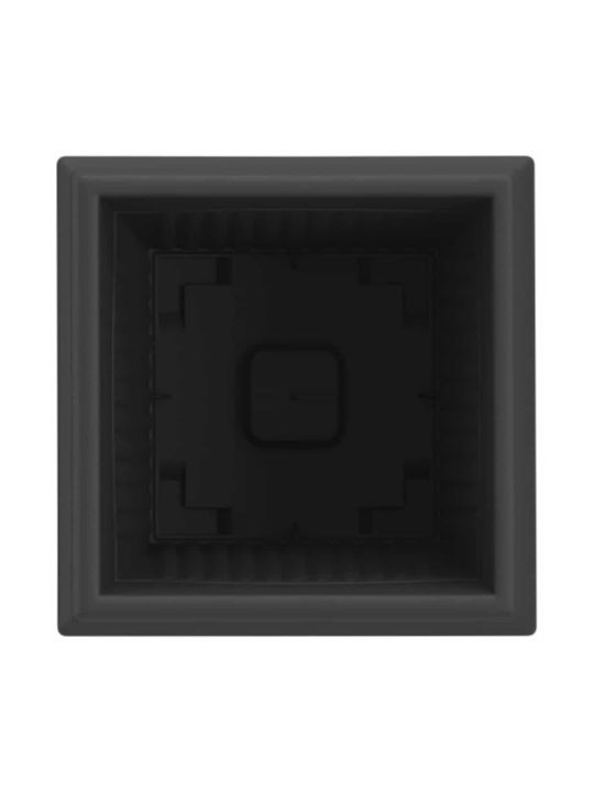 vidaXL Set 24 Kunststoff Pflanzgefäße Schwarz 16x14cm