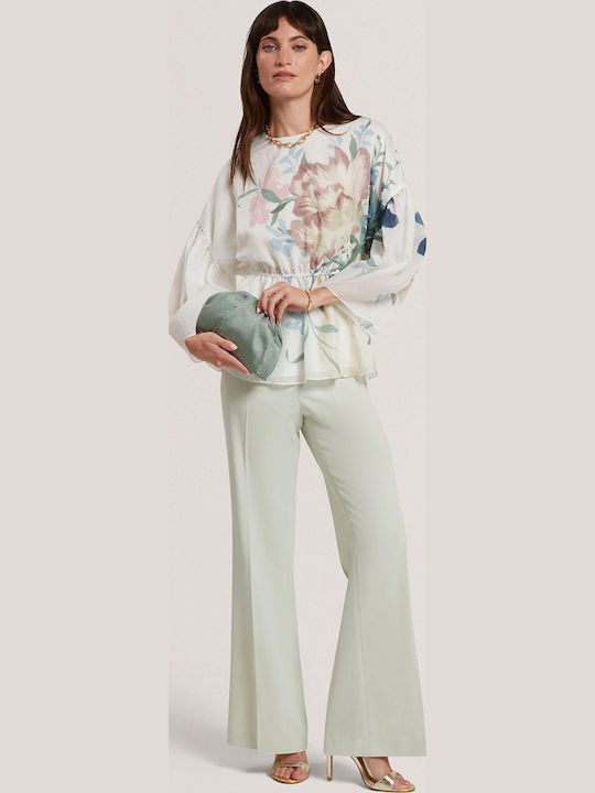 Women's Blouse with 3/4 Sleeve Beige
