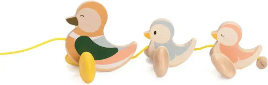 Classic World Pull Along Ducklings Wooden Toy for 12+ Months