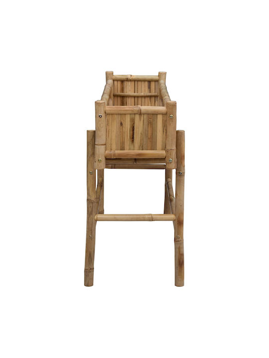 vidaXL Planter Box Bambus Verde 100x38x74 cm