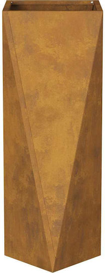 vidaXL Pot Metallic Rusty 30x30x75cm.