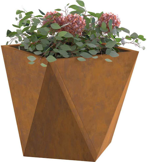 vidaXL Pot Metallic Sk Rusty 30x30x30cm.