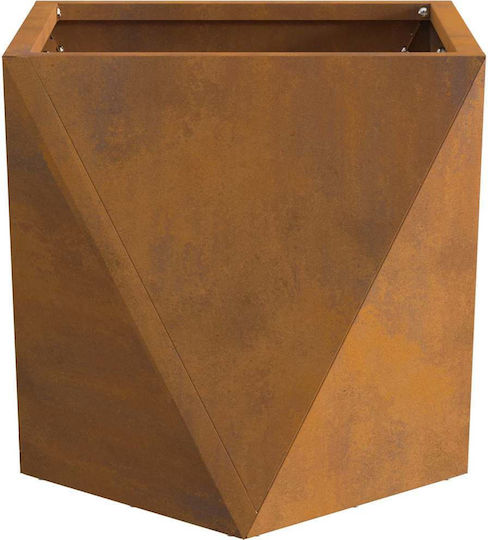 vidaXL Pot Metallic Sk Rusty 30x30x30cm.