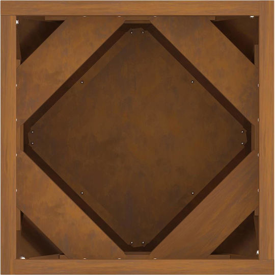 vidaXL Pot Metallic Sk Rusty 30x30x30cm.