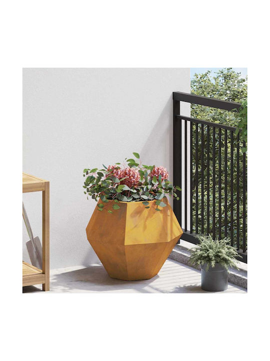 vidaXL Саксия Метал Rusty 50x50x40см.
