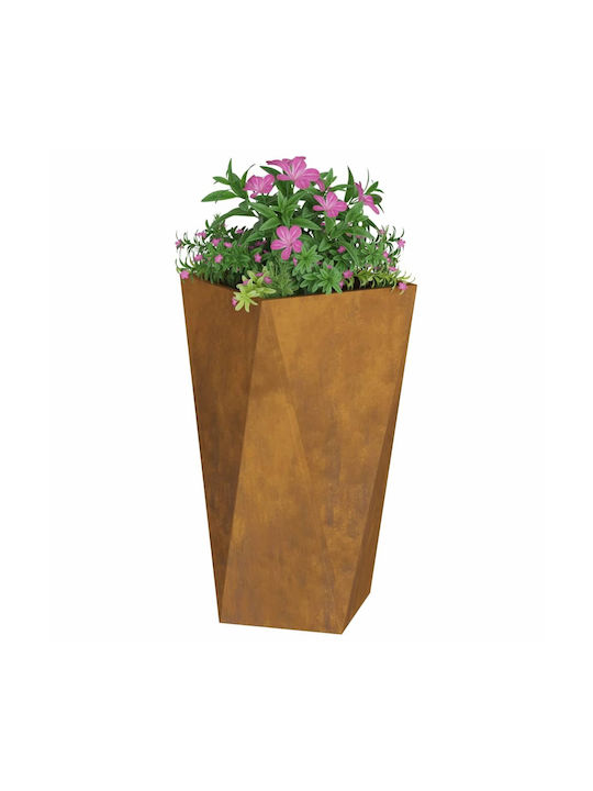 vidaXL Ghiveci Metal Sk Rusty 40x40x75cm.
