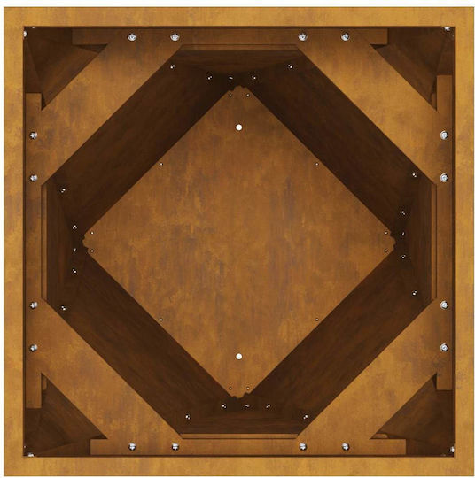 vidaXL Γλάστρα Μεταλλική Σκ Rusty 40x40x75εκ.