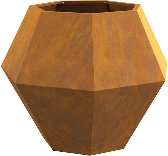 vidaXL Γλάστρα Μεταλλική Σκ Rusty 75x75x60εκ.