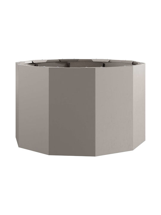 vidaXL Ghiveci Metal Sk Rusty 60x60x35cm.