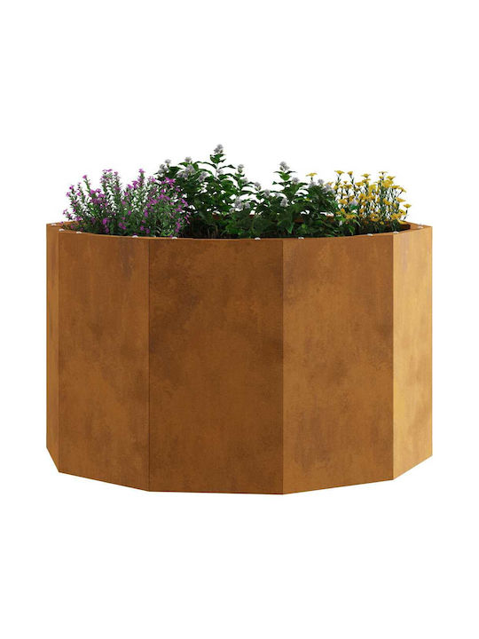 vidaXL Ghiveci Metal Sk Rusty 60x60x35cm.